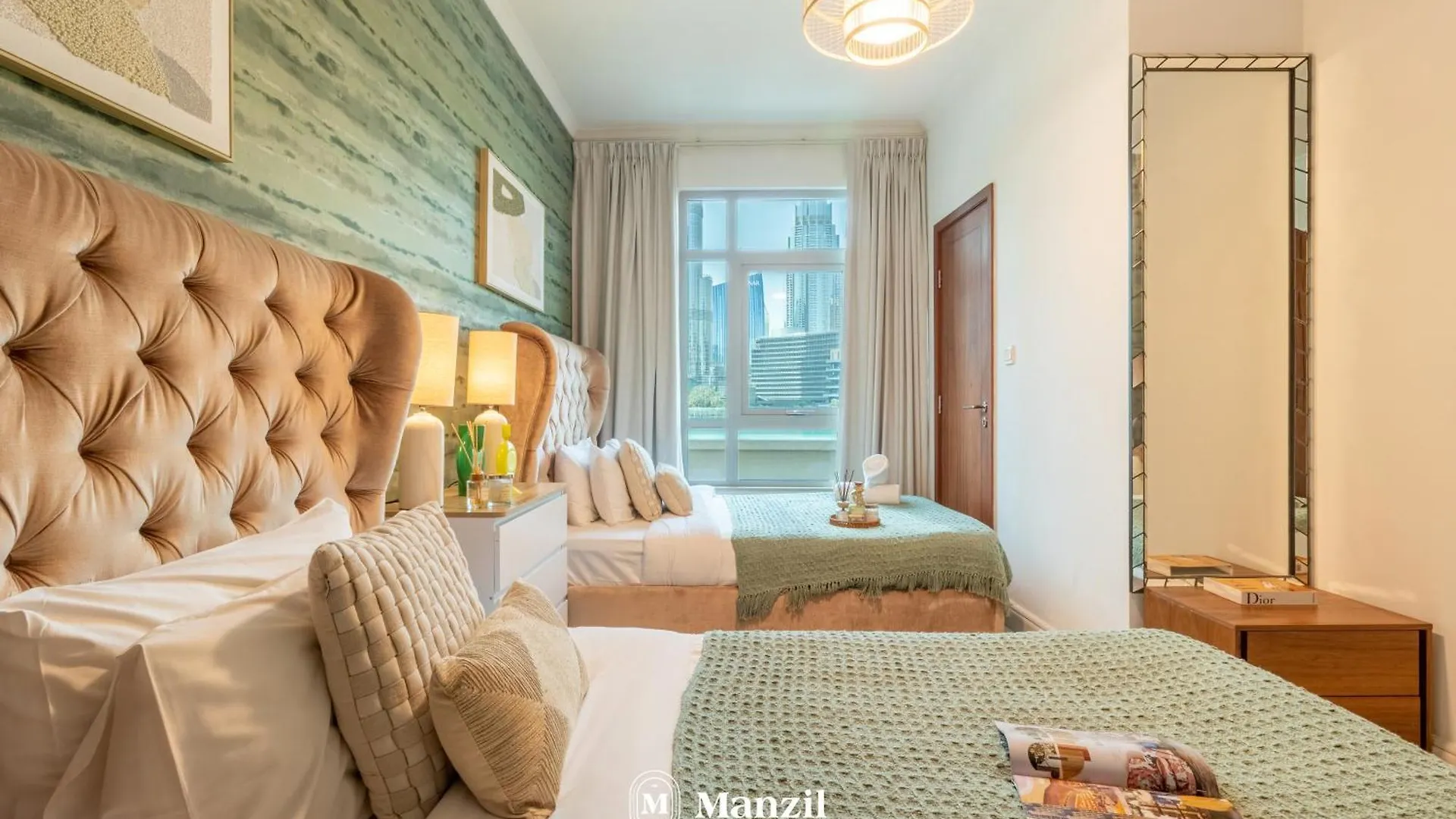 Manzil - Luxury 3Br Villa W/ Maid Room, Full Burj & Fountain View Dubai 0*,  United Arab Emirates